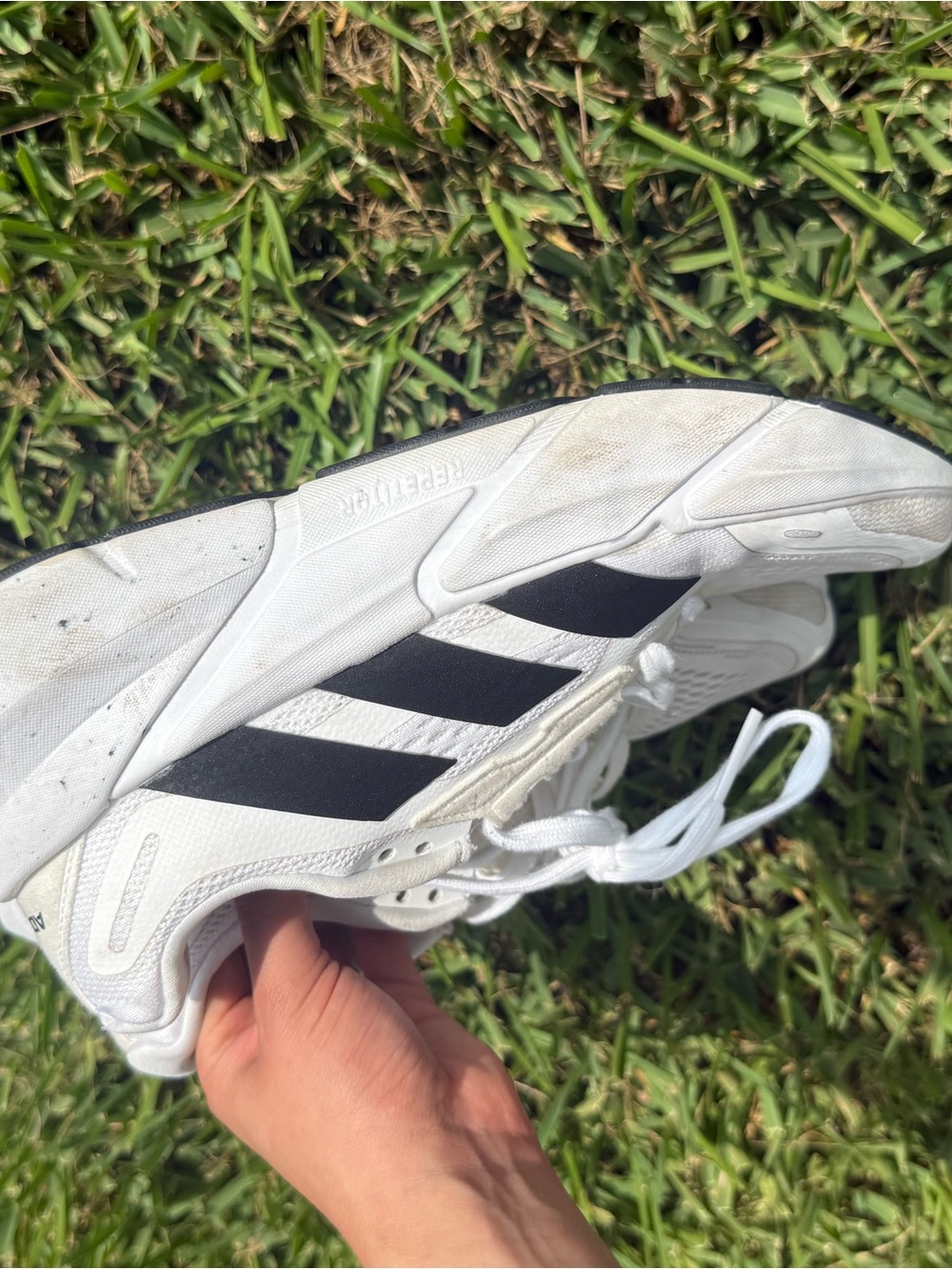 Women’s size 6 adidas White and Black Athletic Sneakers